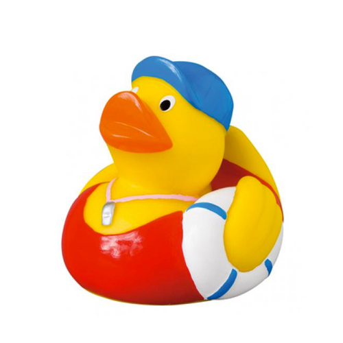 Lifeguard Rubber Duck with Life Ring | Essex Duck